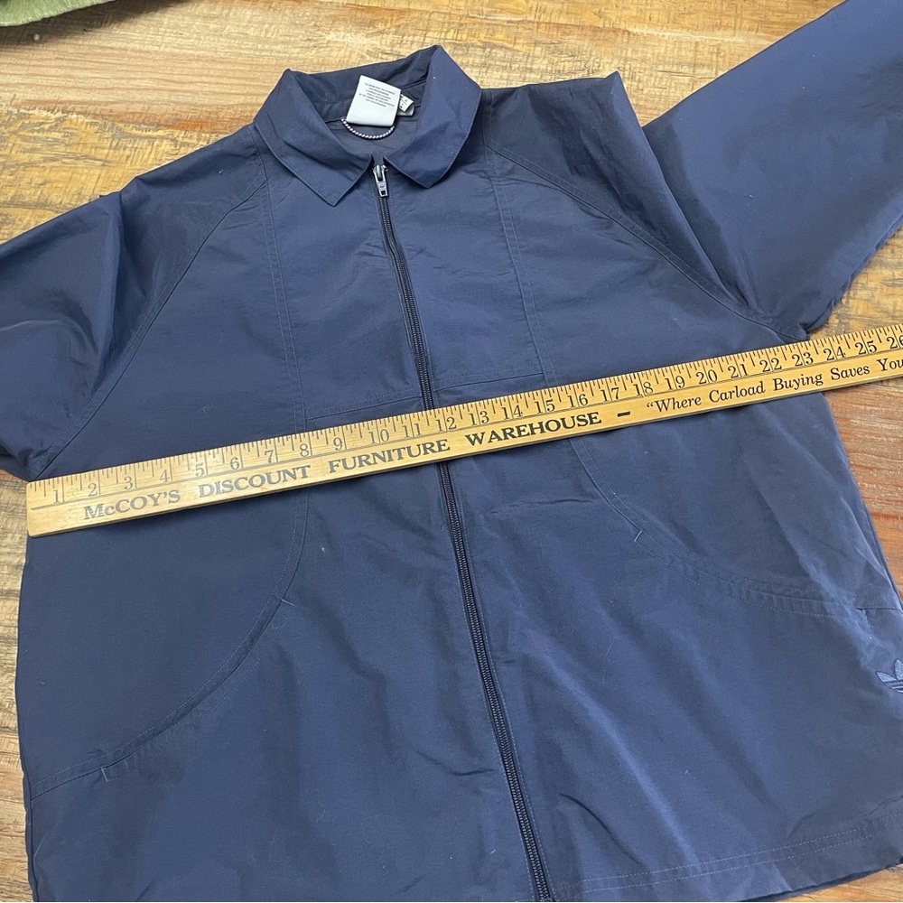 Adidas Coach Jacket Size Medium navy - Picture 5 of 9
